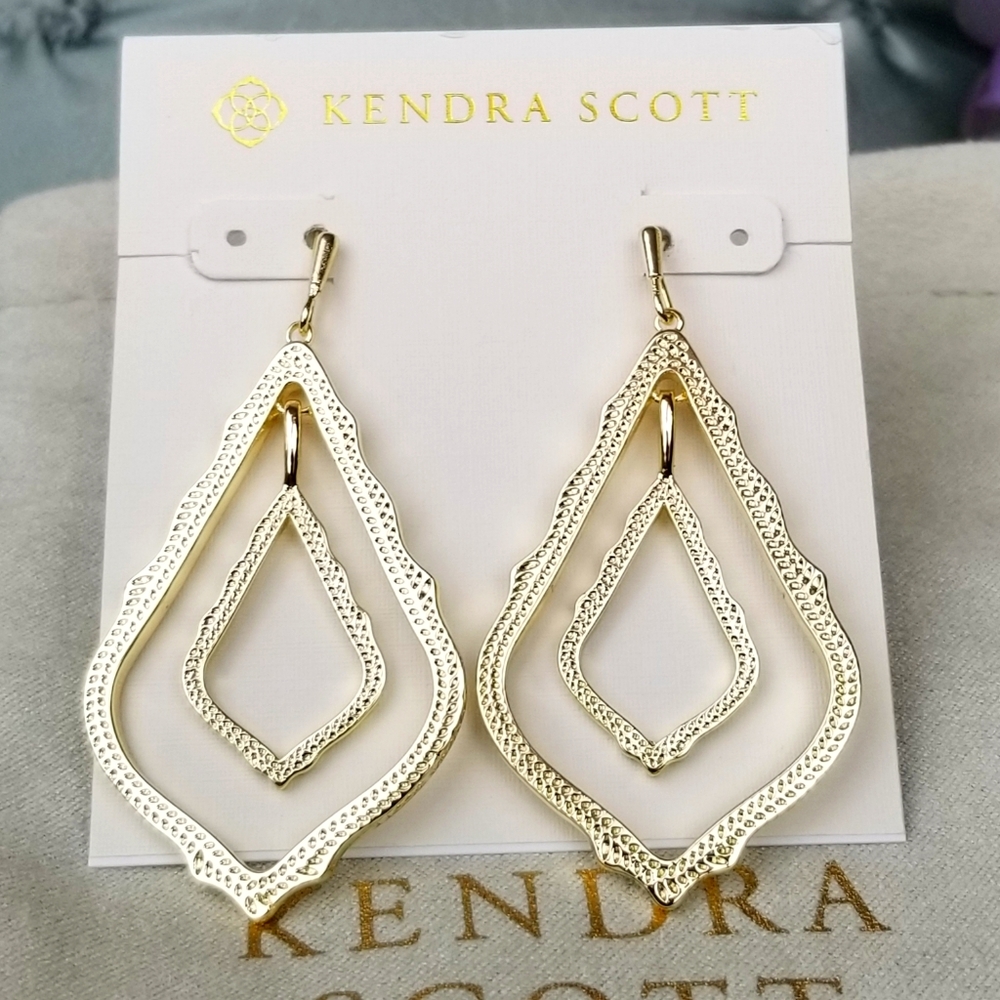 Gold, Kendra Scott, Simon, Earrings